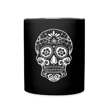 Tête de mort - Mug uni - noir - Devant