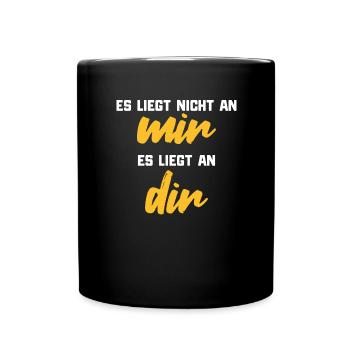 Dis que ce n'est pas à moi de décider - Mug uni - noir - Devant