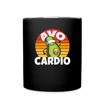 Avocardio Avocado - Tasse einfarbig - Schwarz - Vorne