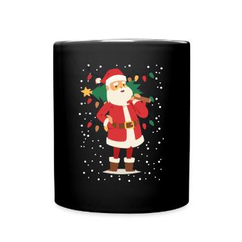 Père Noël, Père Noël, Noël - Mug uni - noir - Devant