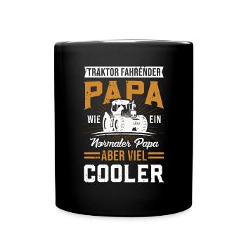 TRAKTOR FAHRENDER PAPA - Tasse einfarbig - Schwarz - Vorne