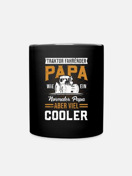 TRAKTOR FAHRENDER PAPA - Tasse einfarbig - Schwarz