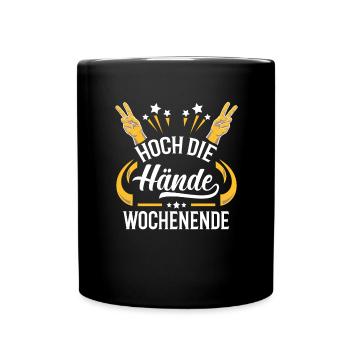High hands. Weekend gift idea - Full Colour Mug - black - Front