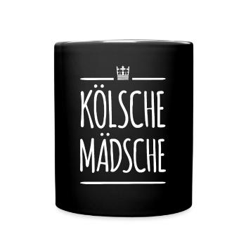 KÖLSCHE MÄDSCHE | KÖLNERIN - Tasse einfarbig - Schwarz - Vorne