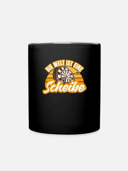 Spruch Dart Dartspieler - Tasse einfarbig - Schwarz