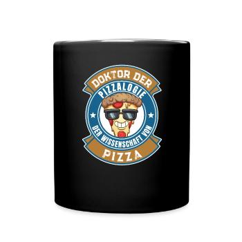 Pizza Pizzeria Ristorante Pizza Fan - Tasse einfarbig - Schwarz - Vorne