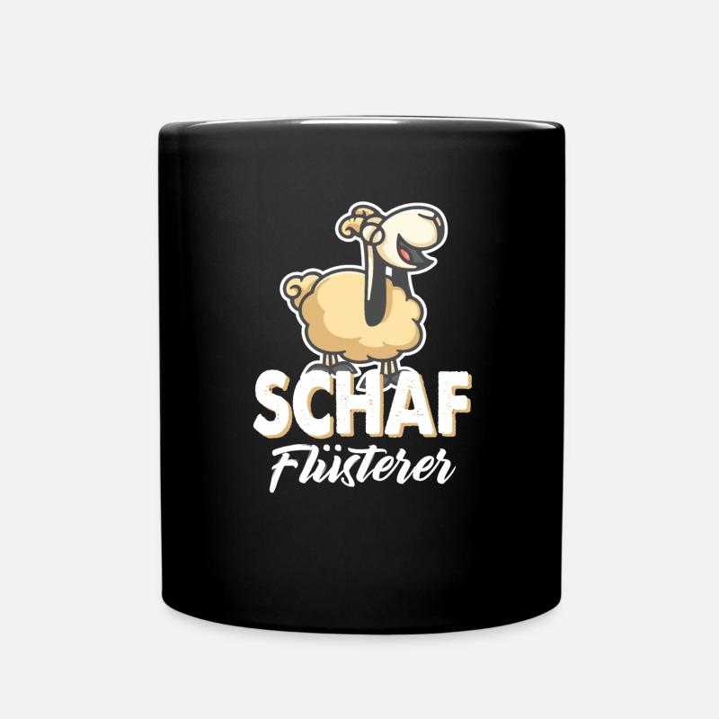 Schaf Schafe Geschenkidee Schäfer Schafzüchter - Tasse einfarbig - Schwarz