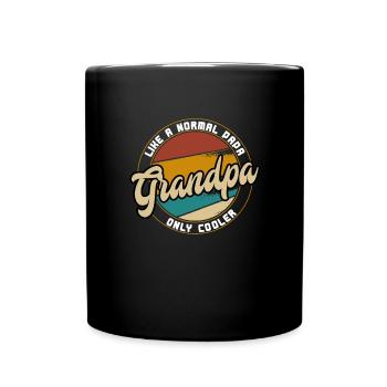 Großvater Opa Geschenkidee - Tasse einfarbig - Schwarz - Vorne