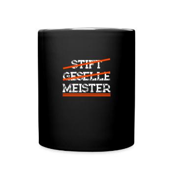 Bestandene Meisterprüfung - Tasse einfarbig - Schwarz - Vorne
