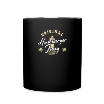 Gift idea Hamburger Jung - Full Colour Mug - black - Front