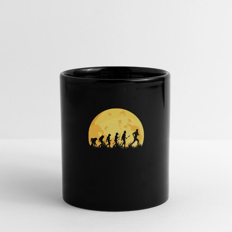 Evolution course coureurs de marathon Jogging Jogging Mug uni