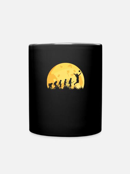 Evolution Volleyball Volleyballerin - Tasse einfarbig - Schwarz