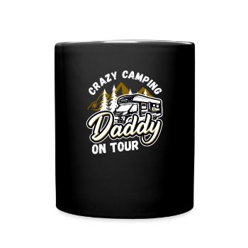 Idées cadeaux campeur papa père - Mug uni - noir - Devant