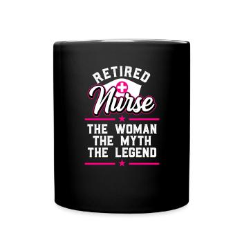 Pension de retraite 2022 Infirmière - Mug uni - noir - Devant