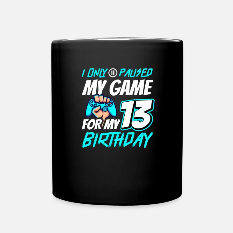 13. Geburtstag Gamer Gaming - Tasse einfarbig - Schwarz