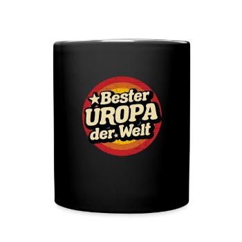 Bester Uropa der Welt - Tasse einfarbig - Schwarz - Vorne