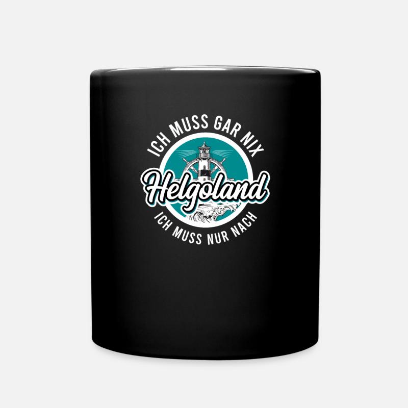 Helgoland - Tasse einfarbig - Schwarz