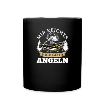 Assez pour moi je vais à la pêche - Mug uni - noir - Devant