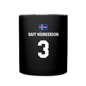 raff nixmerson Weltmeisterschaft Fahne Far - Tasse einfarbig - Schwarz - Vorne