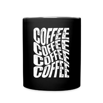 Coffee - Coffee lover design - Full Colour Mug - black - Front