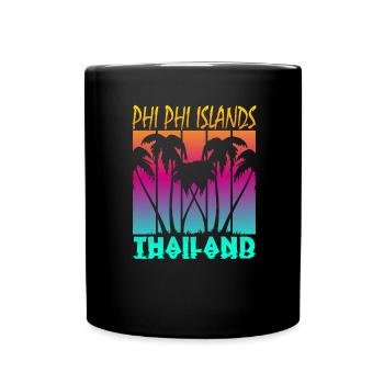 Vintage Phi Phi Islands Thaïlande - Mug uni - noir - Devant