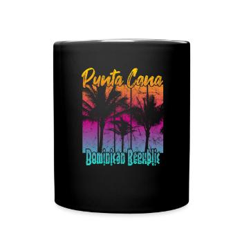 Punta Cana Dominican Republic - Full Colour Mug - black - Front