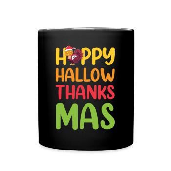 Weihnachten Santa Claus Merry Christmas - Full Colour Mug - black - Front