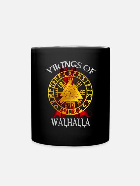 Viking Germanic tribes Norse Valhalla - Full Colour Mug - black