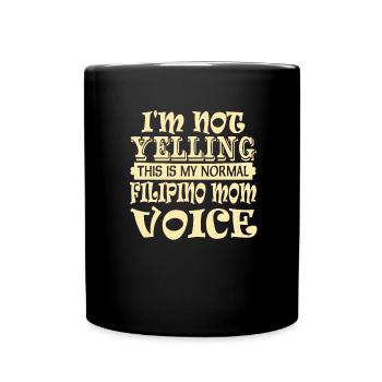 Filipino mother - Full Colour Mug - black - Front