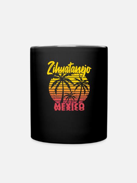 Zihuatanejo Mexico - Tasse einfarbig - Schwarz