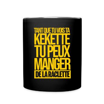 Beauf kekette humour bite zizi raclette - Mug uni - noir - Devant