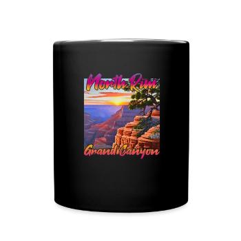 Sunset North Rim Grand Canyon - Full Colour Mug - black - Front