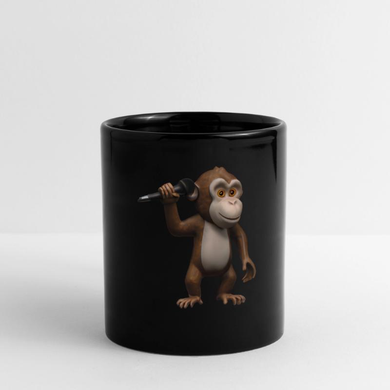 Singender Affe Tasse einfarbig