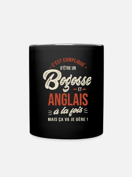 Anglais Bogosse Cadeau Humour Anglais - Mug uni - noir