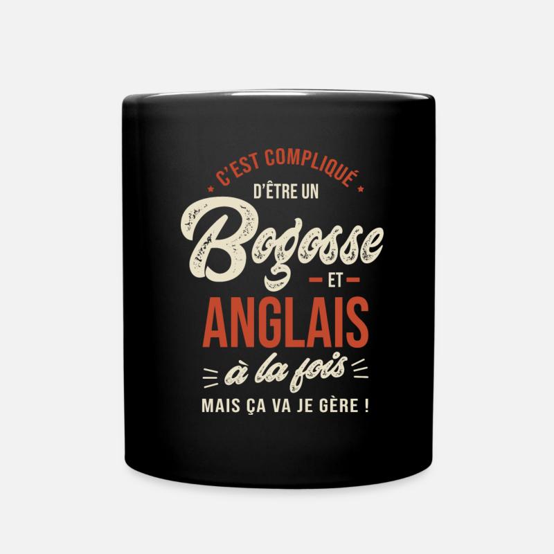Anglais Bogosse Cadeau Humour Anglais - Mug uni - noir