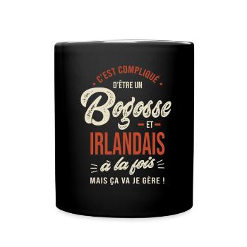 Irlandais Bogosse Cadeau Irlande - Mug uni - noir - Devant