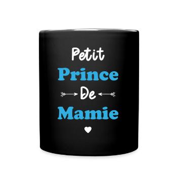 petit prince de mamie - Mug uni - noir - Devant