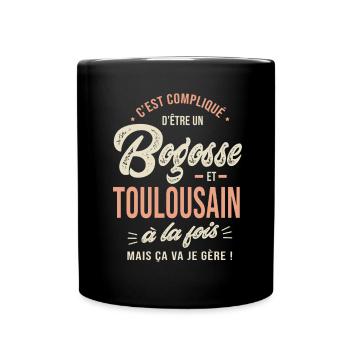 Toulousain Bogosse Cadeau Humour Toulouse - Mug uni - noir - Devant