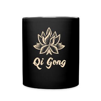 Qigong - Tasse einfarbig - Schwarz - Vorne