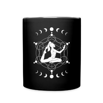 Zen Buddhismus Meditation Yogi Geschenk Yoga - Tasse einfarbig - Schwarz - Vorne