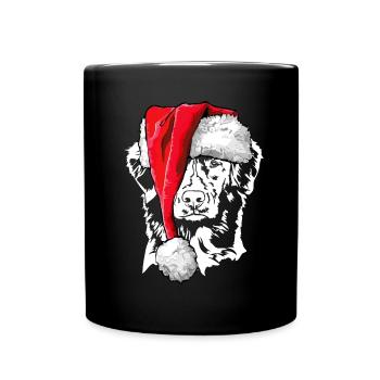 Santa Nouvelle-Écosse Duck Tolling Retriever Noël - Mug uni - noir - Devant