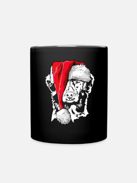 Santa Nova Scotia Duck Tolling Retriever Weihnacht - Tasse einfarbig - Schwarz