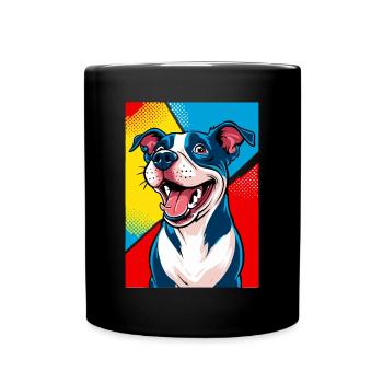 Chien Pop Art - Mug uni - noir - Devant