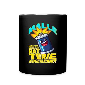 Das ultimative Malle Shirt! Heute wird die... - Tasse einfarbig - Schwarz - Vorne