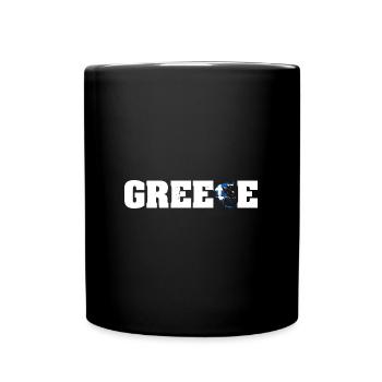 Balkan Flagge Griechenland Ellas Hellenisch - Tasse einfarbig - Schwarz - Vorne