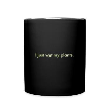 Gärtnerin Hobby Blumen Skelett Spooky Spruch - Tasse einfarbig - Schwarz - Vorne