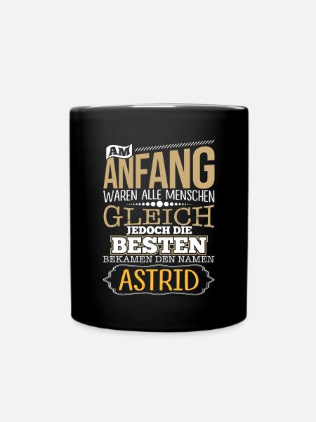 ASTRID - die Besten - Tasse einfarbig - Schwarz
