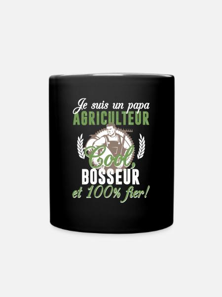 un papa AGRICULTEUR - Mug uni - noir