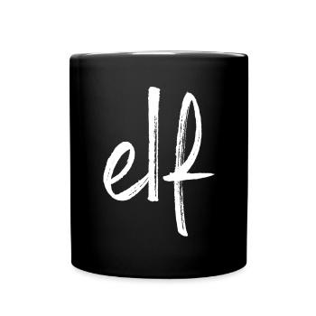 elf 11 Geburtstag Zahl Mannschaft Ziffer Geschenk - Tasse einfarbig - Schwarz - Vorne