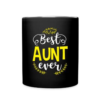 Tante Tante B.A.E. Bestes Tante Geburtstagsgeschenk aller Zeiten - Tasse einfarbig - Schwarz - Vorne